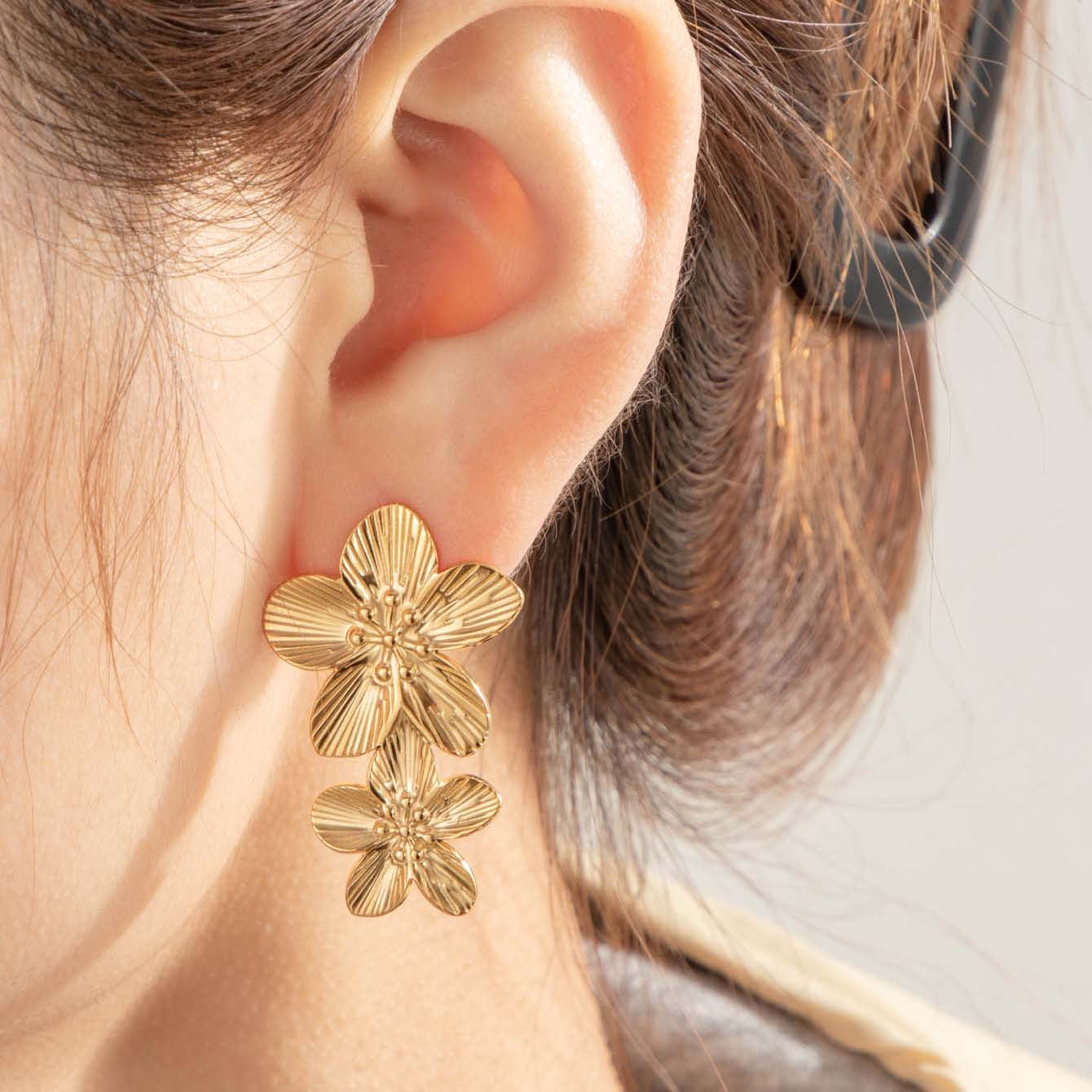 Aretes de flores