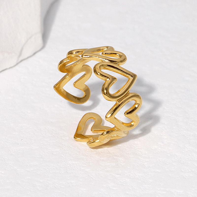Anillo corazones