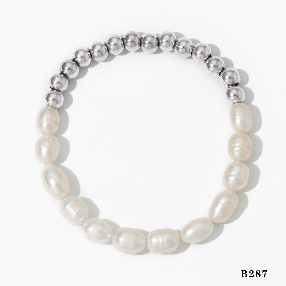 Pulsera con perlas
