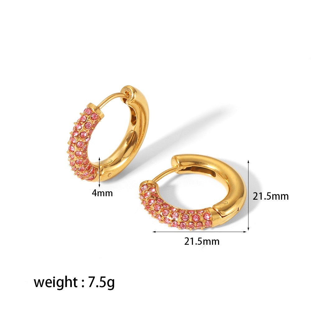 Rhinestone hoops