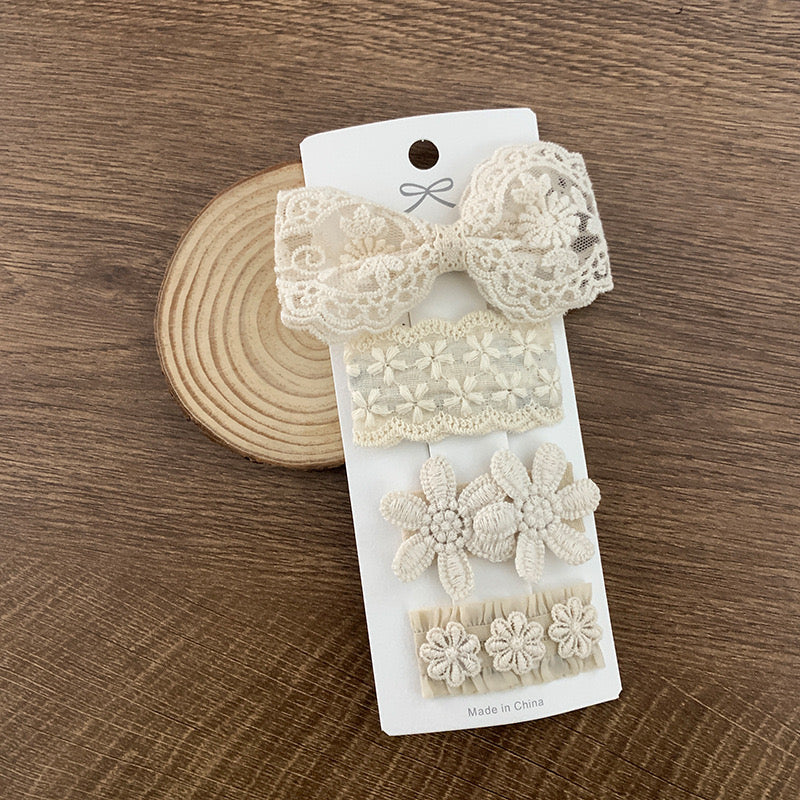 Set 4 hair bows