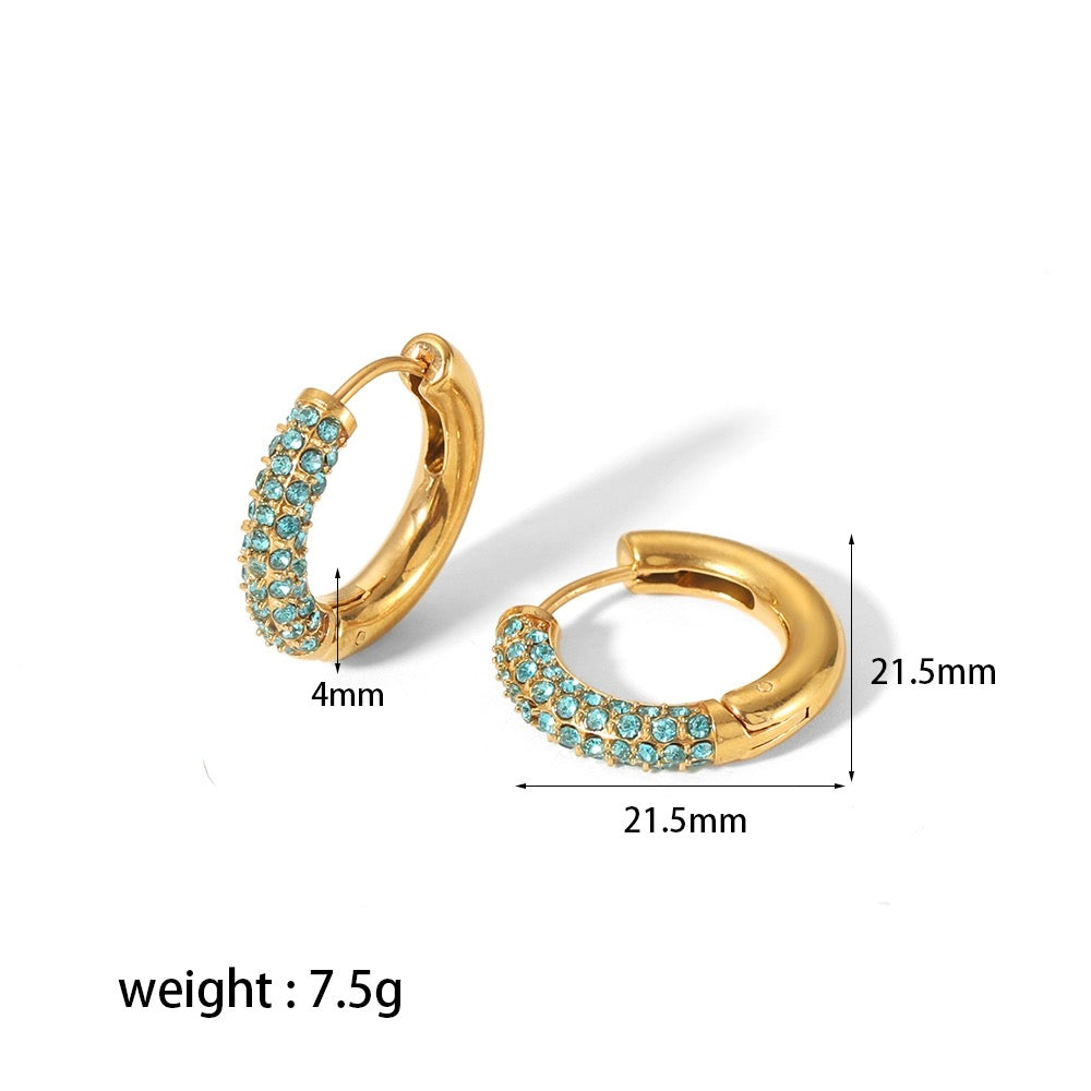 Rhinestone hoops