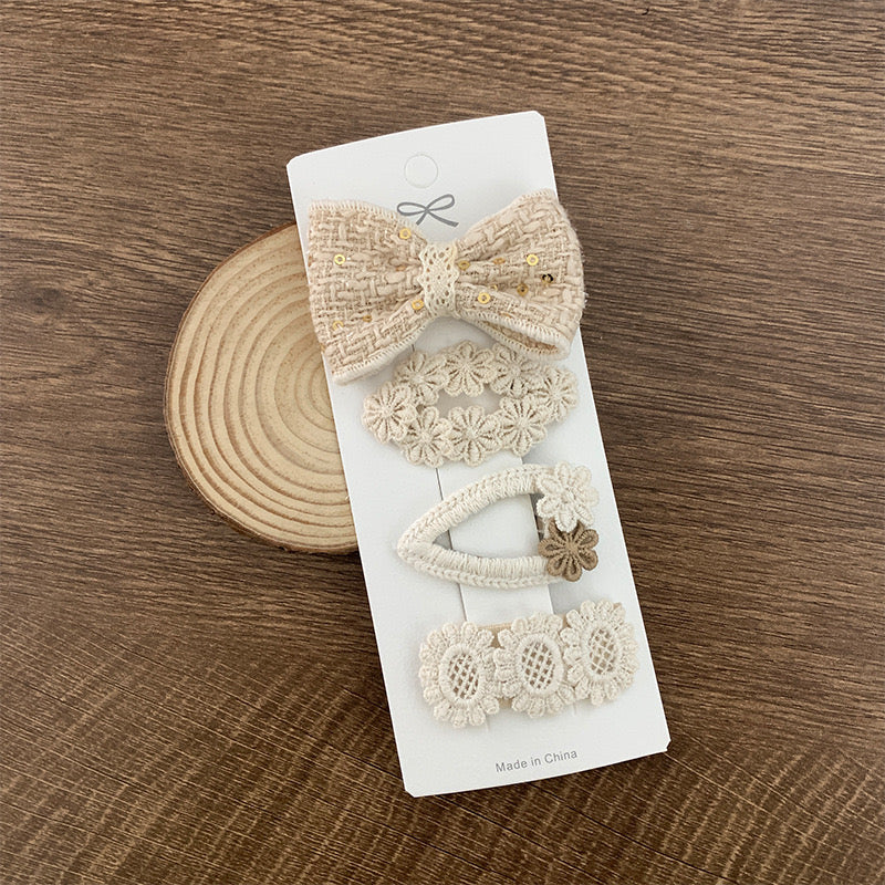 Set 4 hair bows