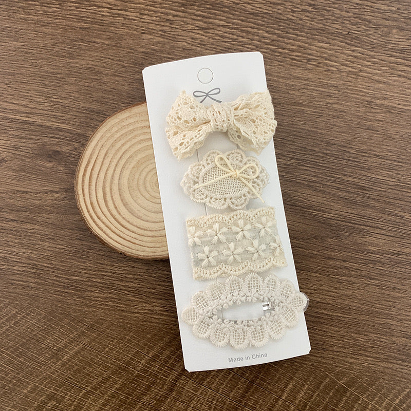 Set 4 hair bows