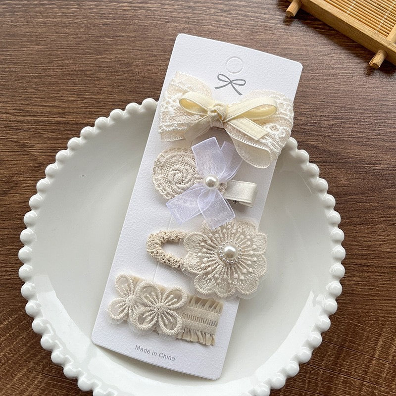 Set 4 hair bows