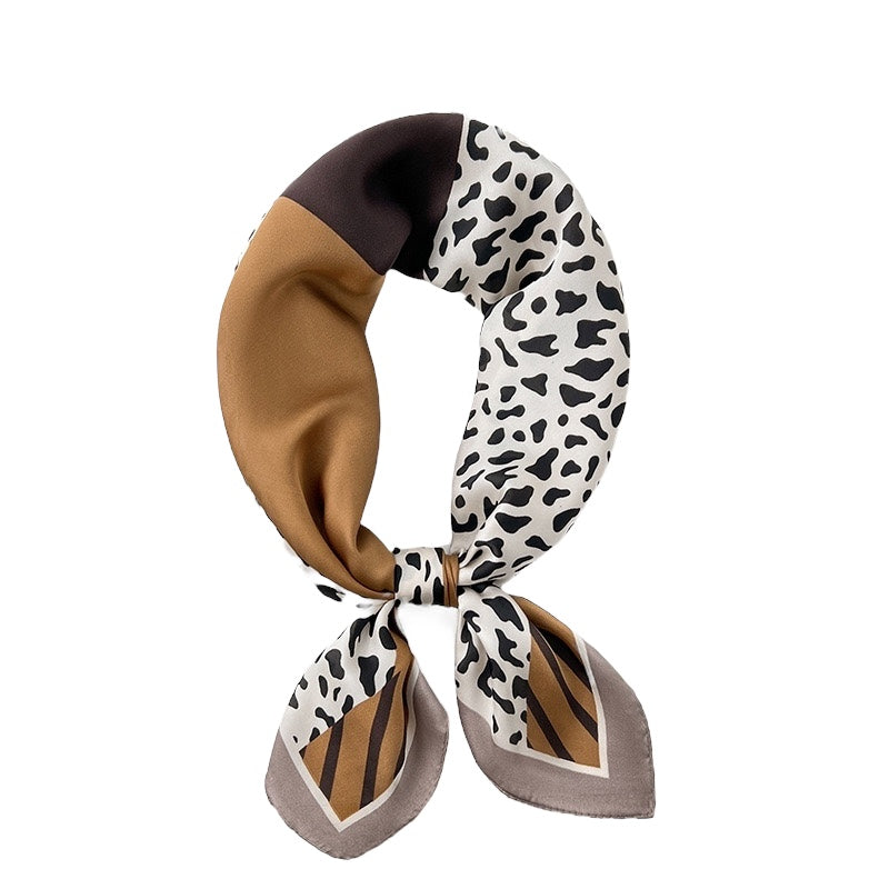 Pañuelo Animal print café