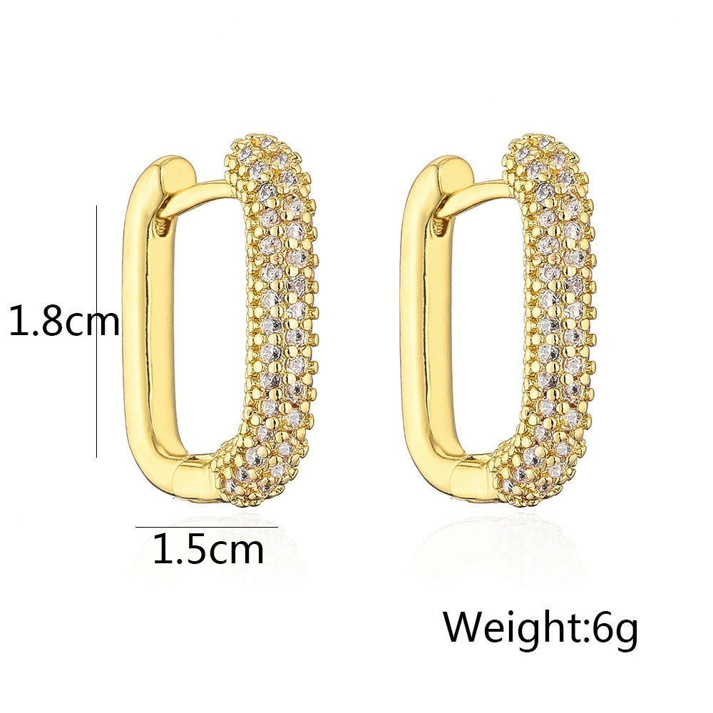 Rhinestone hoops