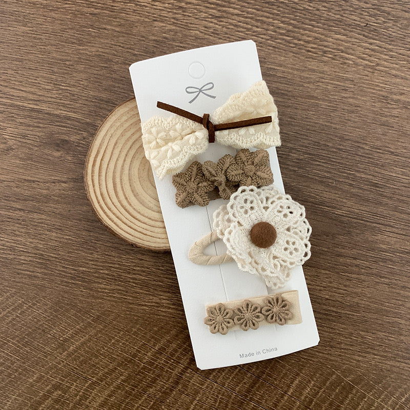 Set 4 hair bows