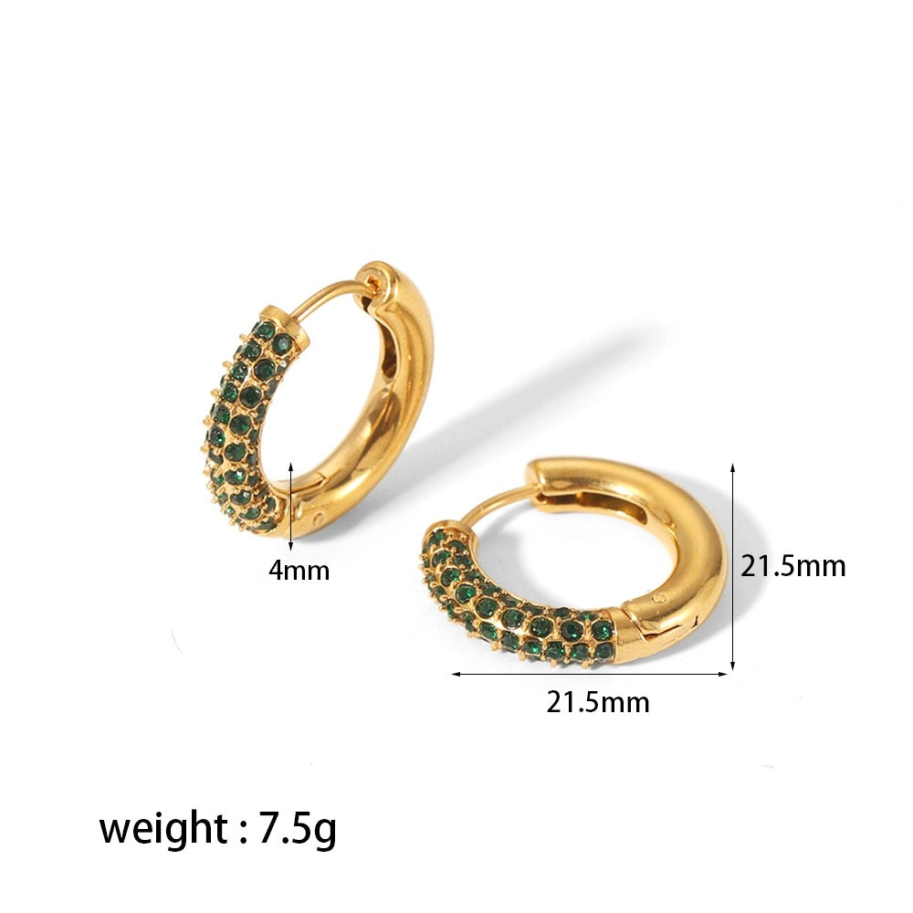 Rhinestone hoops