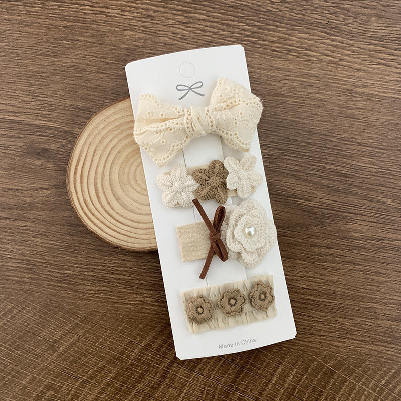 Set 4 hair bows