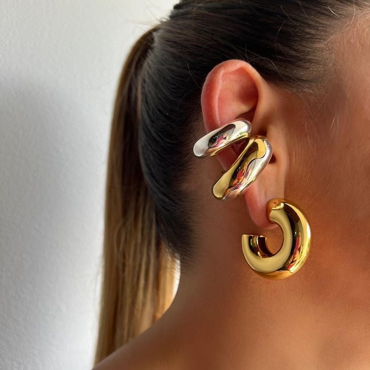 Chunky Ear Cuff Gold