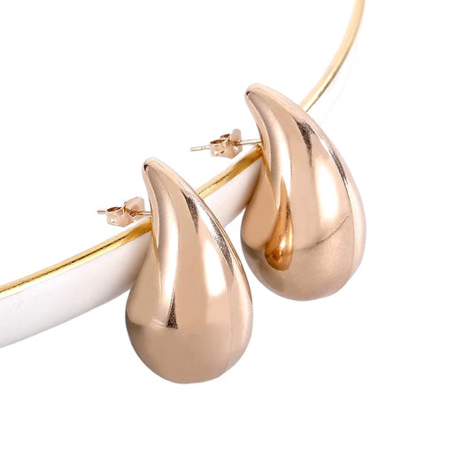 Aretes de gota rose gold