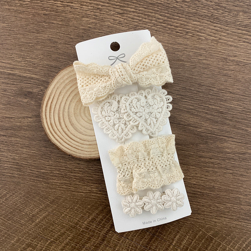 Set 4 hair bows