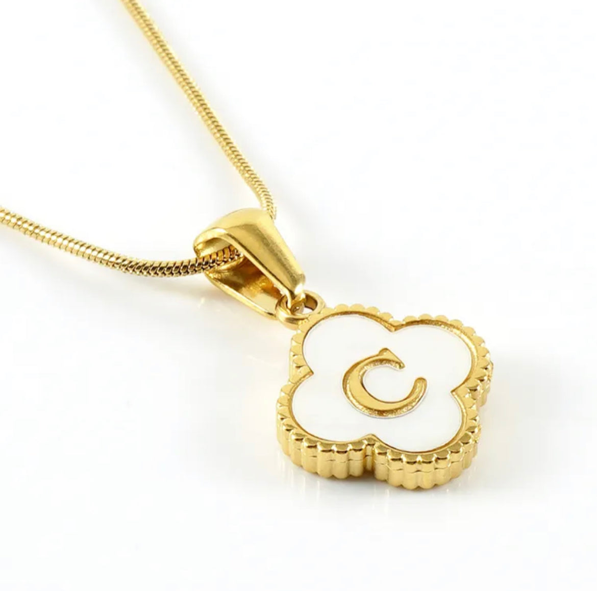 Gold Flower Letra C