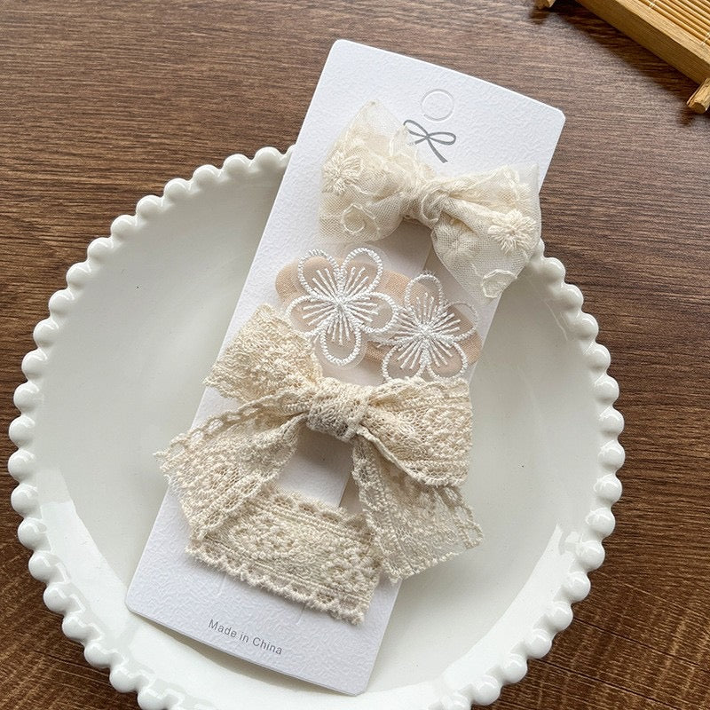 Set 4 hair bows