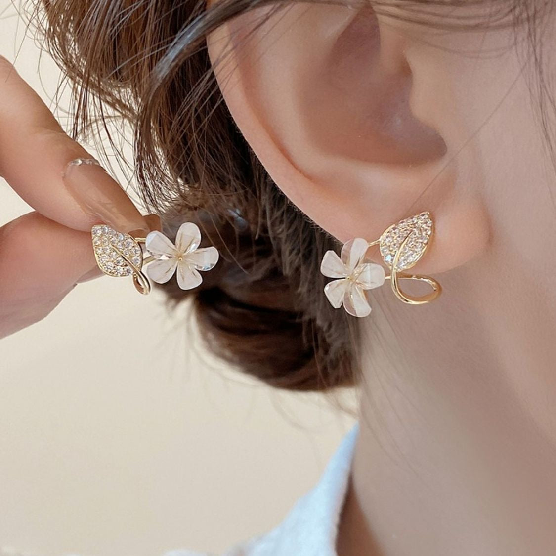 Flower earrings