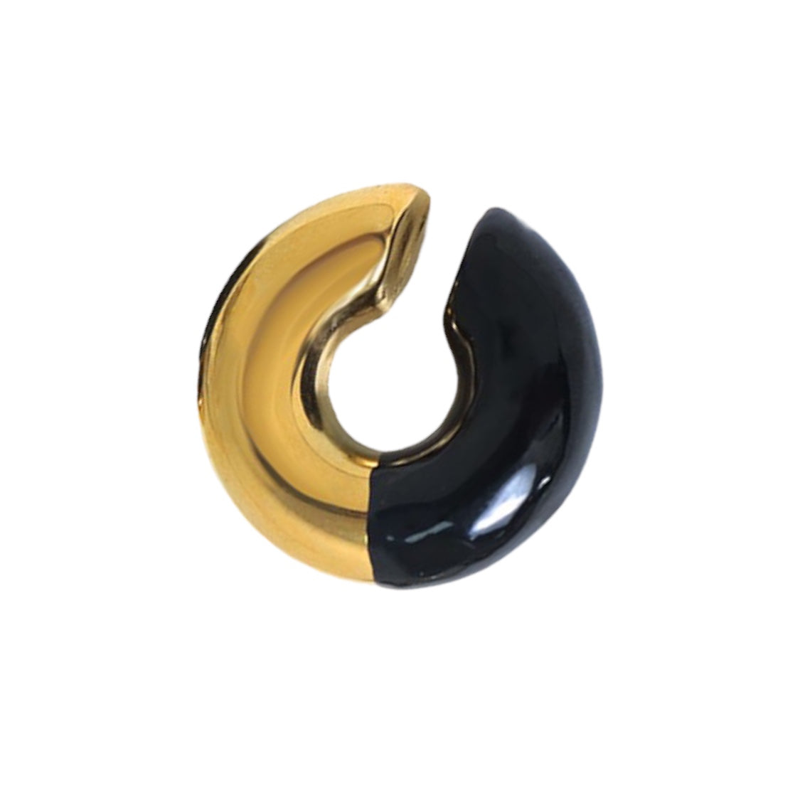 Chunky Ear Cuff Black/Gold