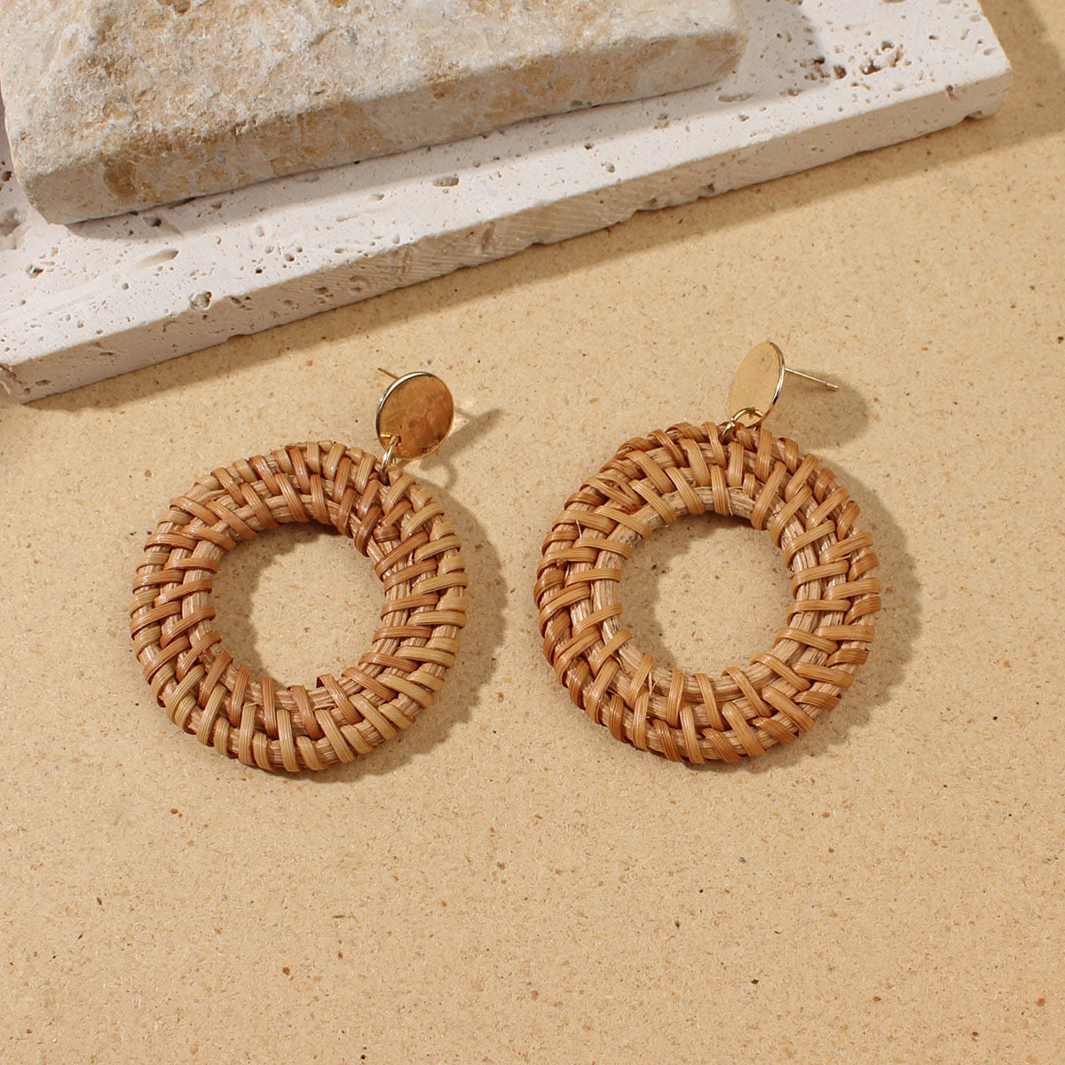 Aretes boho canela