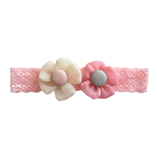 Headband flower Pink