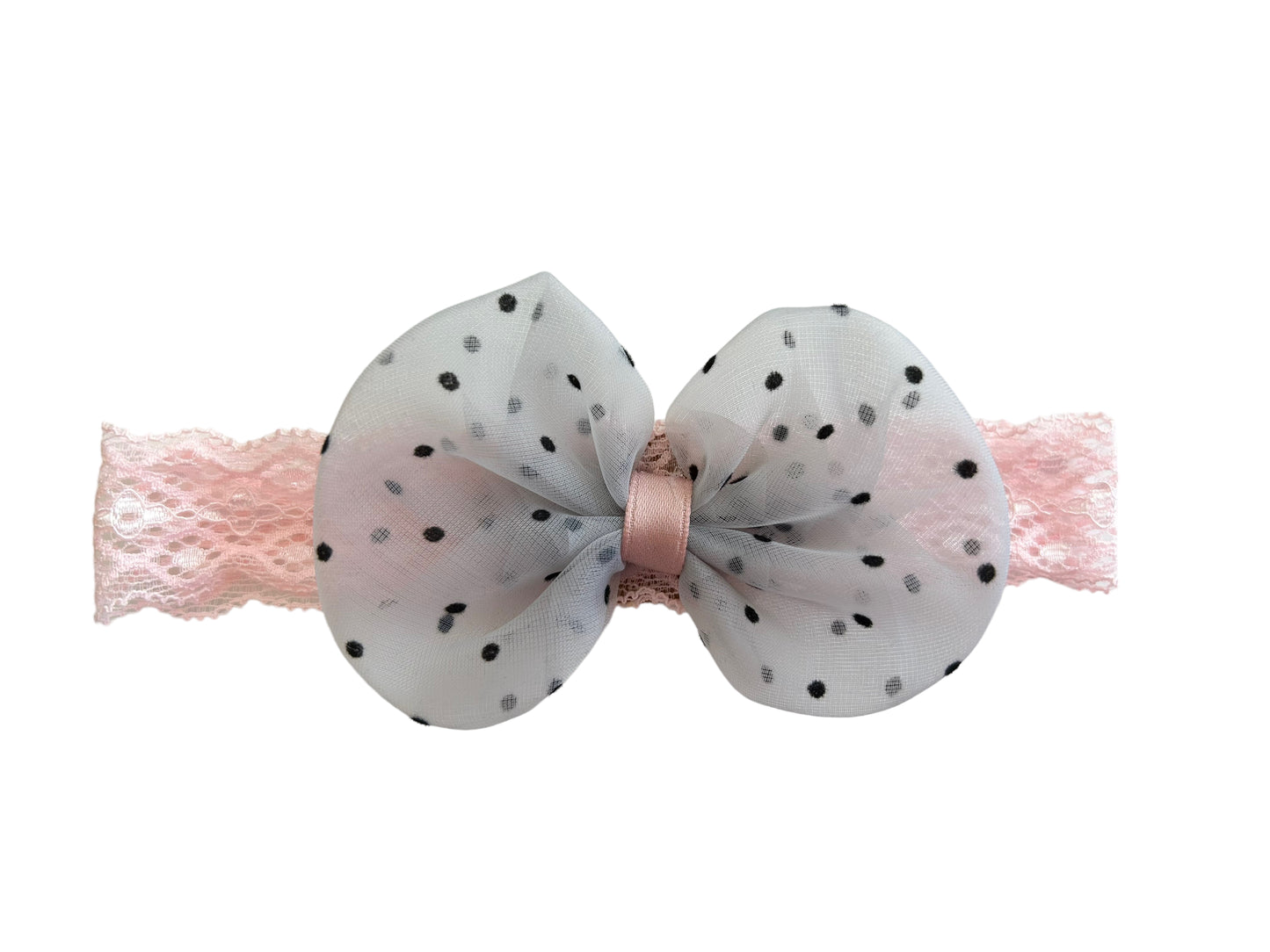 Headband Pink dots