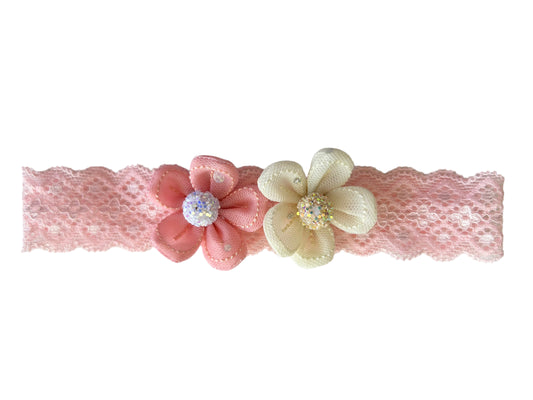 Headband Pink flower