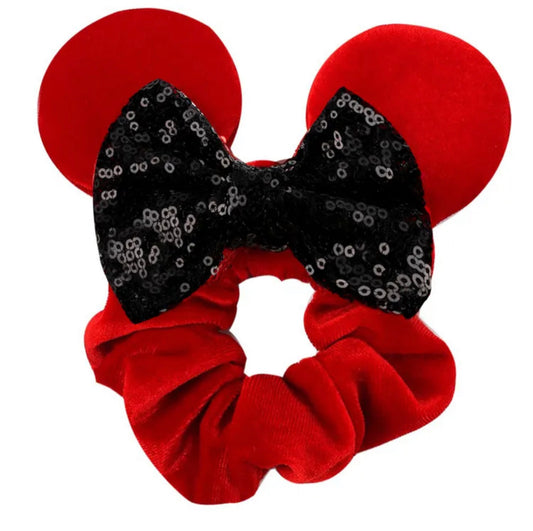 Scrunchie Red and Black bow