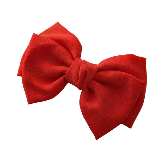 Hair bow red