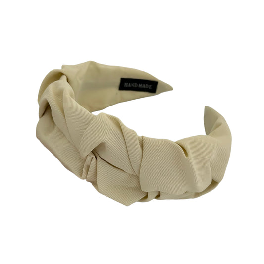 Ruffle Headband Beige