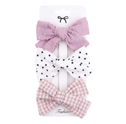 Set 3 hair bows