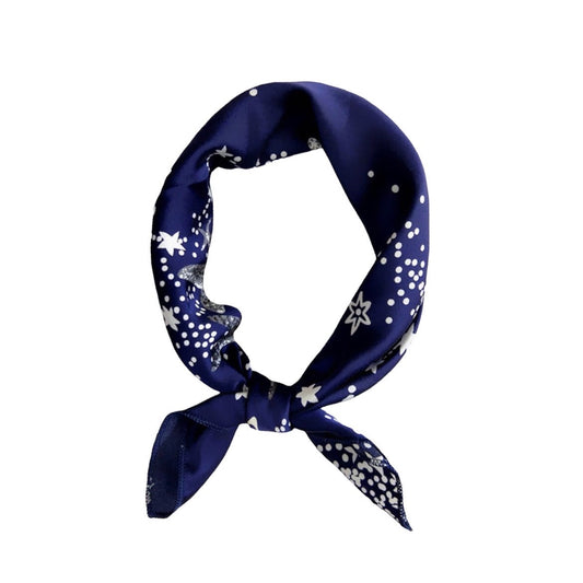 Scarf azul con estrellas