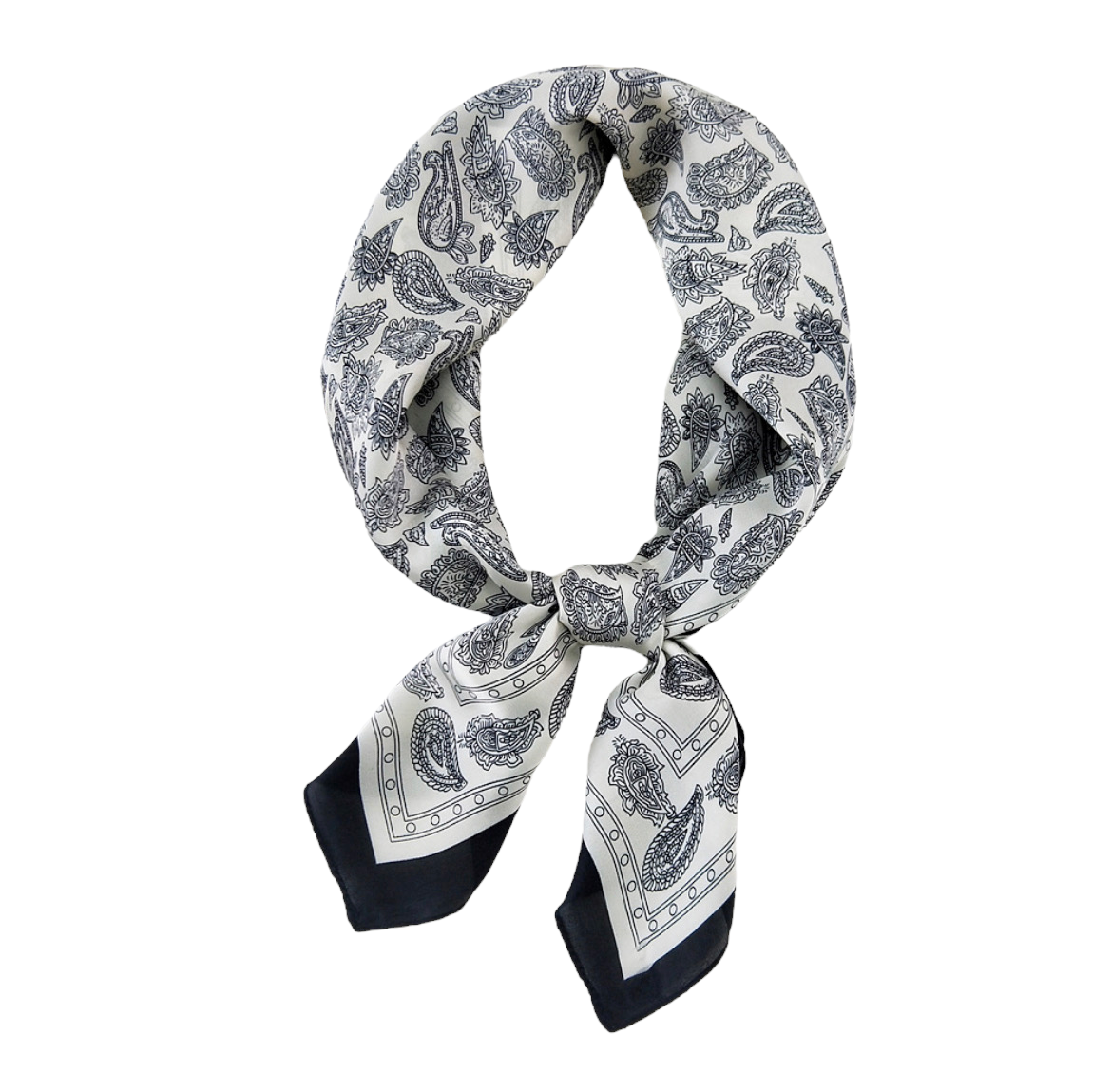 Scarf beige con negro