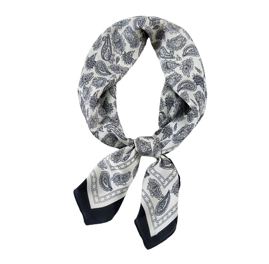 Scarf beige con negro