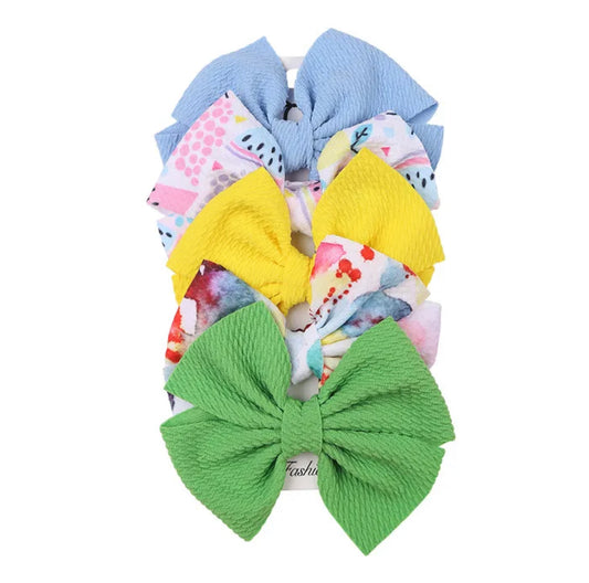 Set de 5 hair bows - niña